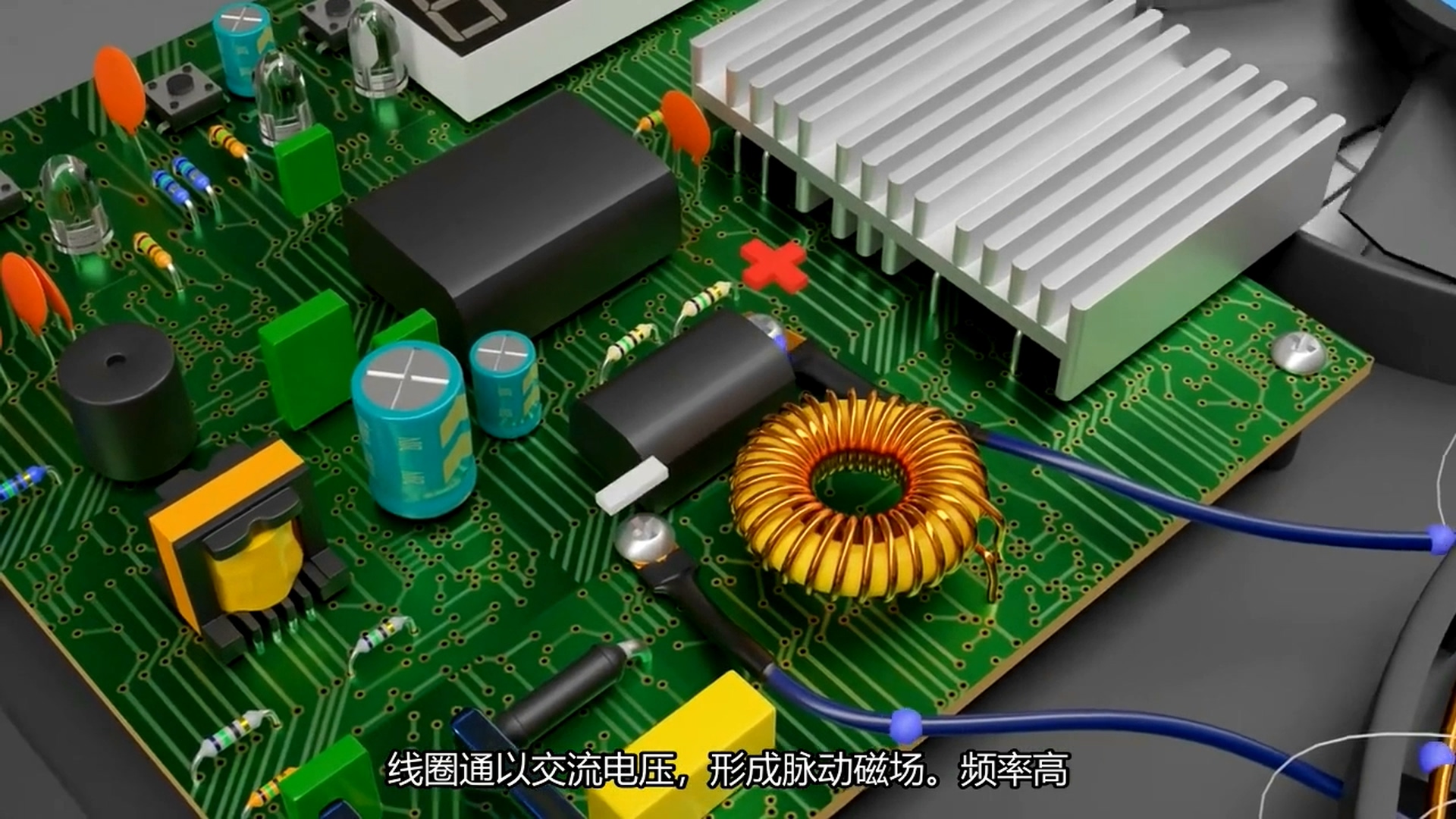 工业设备燃气轮发电机技术解释原理动画制作