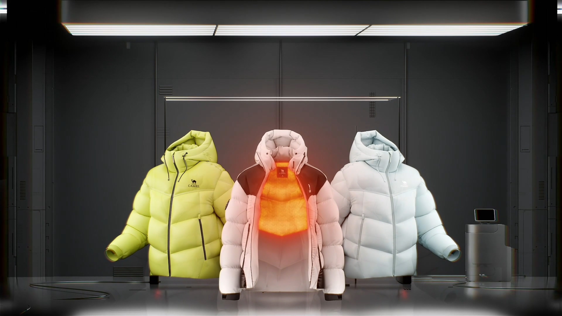 电商主图视频-羽绒服产品动画